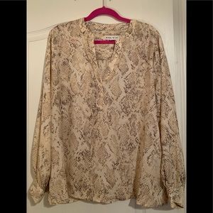 Pink/Nudes Snake Skin Blouse